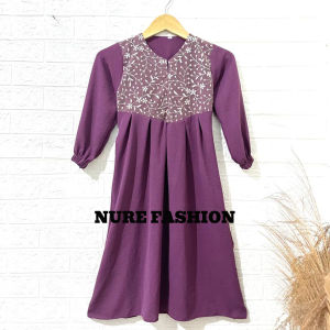 BAJU GAMIS ANAK LEDY BAHAN  CRINKLE M L XL XXL