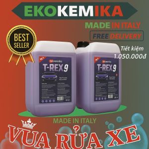 Dung Dịch Rửa Xe Không Chạm T-Rex 9 Ekokemika 20L Sạch Nhanh Chất Bẩn Bùn Đất Đậm Đặc Tạo Bóng Nhanh