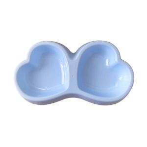 Pet Cat Dog Food Double Bowl Anti Slip Detachable Large Capacity Cute Pet Diner Split Container Mangkuk Kucing