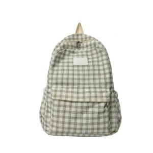 Large Capacity Backpack Teens Corduroy Lattice Daypacks Student School Bag Harajuku Backpack Travel Bag for Daily