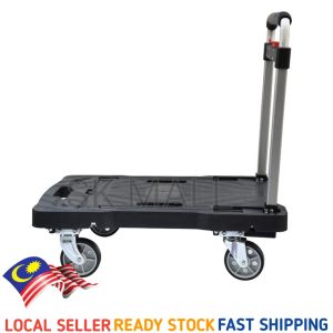 Foldable 4 Wheels Trolley Cart (withstand 100KG) Lightweight and Space Saving