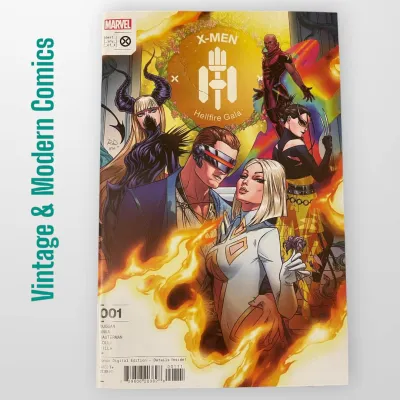 X- Men Hellfire Gala 1 A Published Sep 2022 by Marve l Comic Book Written by Gerry Duggan. Art by Matteo Lolli C.F. Villa Marve l Various. Cover by Russell Dauterman.