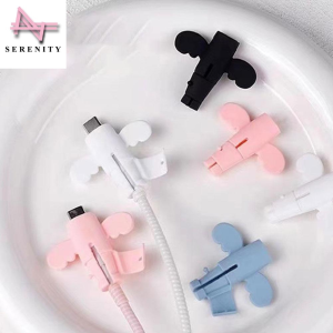 SERENITY 1pc Mobile Phone Charging Cable Connector Protection Sleeve Anti Break Charging Cable Protection Sleeve Angel Data Cable Protection Sleeve