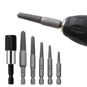 Bộ Dụng Cụ 5 Mũi Khoan Xoắn Tháo Ốc Bị Hỏng Gãy Kèm Đầu Nối Dài 60mmn
