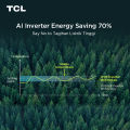 TCL AC Inverter 2PK - Tersedia Pemasangan - AI Tech Hemat Listrik 70% - Anti Bising - Cepat Dingin - Turbo Cooling (Model: TAC-18CSD/XAFI2). 