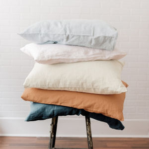 100% Linen Pillowcases Solid Color Envelope Pillow Case Bedding Bedroom Pillow Cover 40x60cm/50x70cm/50x90cm2026