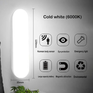 สมาร์ท Motion Sensor คณะรัฐมนตรีแสงไร้สาย LED กลางคืน USB โคมไฟบันไดสำหรับห้องนอนตู้ครัวตู้เสื้อผ้า