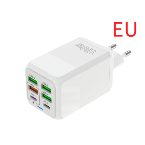 ONLYES USB A+C 150W Charger Plug 6 Ports EU/US/UK USB C Charger Universal Fast Charging Phone Charger Adapter for iPhone/Xiaomi/Samsung