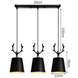 Simple Antler Chandelier Modern Restaurant Pendant Light Home Creative Deer Horn Bar Lamp Hotel Cafe Fixtures