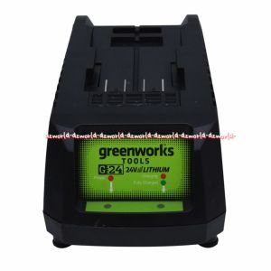 Greenworks Tools Fast Charger Battery 24v Baterei Alat Tempat Charge Batrai G24 Green Works Greenwork