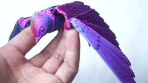 Mô hình in 3D hình chim có cánh tượng chim én linh hoạt khớp nối có thể cử động đồ trang trí nhà văn phòng đồ chơi thú vị cho người tự kỷ/ADHD quà tặng lễ hội đồ chơi giảm căng thẳng đồ chơi động vật để bàn làm việc.