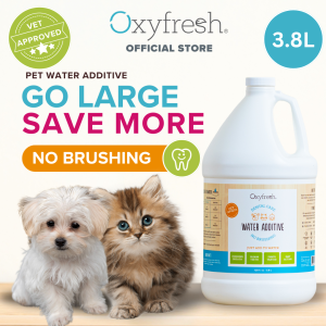 Oxyfresh® Pet Water Additive - Add To Cat Water Fountain - Cat Toothpaste Dog Toothpaste | Ubat Gigi Kucing (3800ml)