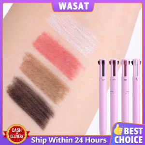 4 In 1 Eyebrow Pencil Waterproof Drawing Eye Brow Sweat Proof Multi-functional Long Lasting Easy Color Makeup Tool