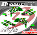 STRIPING PREMIUM Kawasaki Ninja R Ninja SS BISA HOLOGRAM List Sticker Variasi Nar 36. 