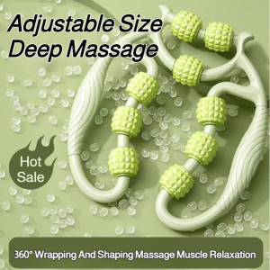 Leg Massager Artifact Nine-Wheel Ring Clamp Roller Clamp Leg Muscle Yoga Roller Massage Relieve Muscle Relaxation大腿肌肉九轮环形夹腿器