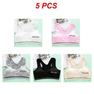 oobest 【Delivery 2-3 days】Buy 3 Take 2 Cotton Bra for Girls Teens School Wireless Seamless Cami Daily Comfort Tween Teen Developing