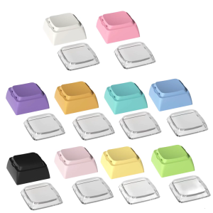 8pcs XDA Profile PBT+PC Keycap Set for Mechanical Keyboards Keycap Durability in Classical Color
