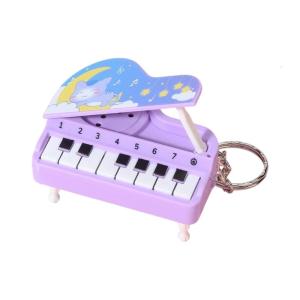 Small Electronic Piano Keychain Vertical Small Piano Key Pendant Cute Musical Instrument Piano Keyring Kids
