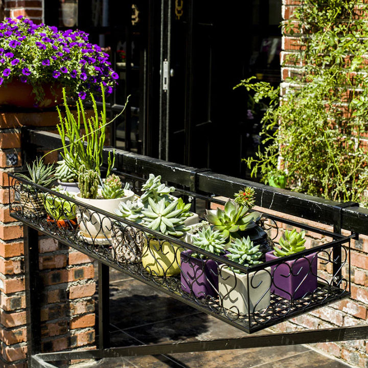 SG READY STOCK Adjustable Flower Rack Balcony Stainless Steel Rack ...