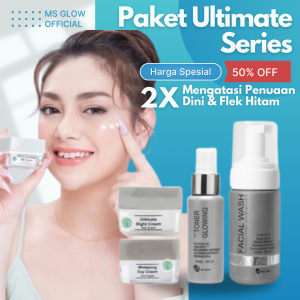 Ms Glow Ultimate Series Ampuh Bpom Skincare Anti Penuaan Ms Glow Official Store Original Skincare Flek Hitam Membandel Ms Glow Original Resmi