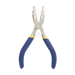 6 in 1 Bail Making Jewelry Plier 6 Inch Long Carbon Steel Alloy Round Nose Tool Wire Wrapping Looping Forming Bending Pliers