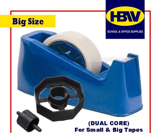 Tape dispenser outlet size