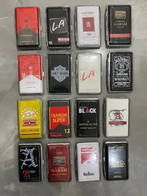 kotak penyimpanan lipat motif isi 12