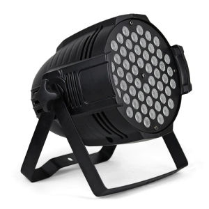 54x3วัตต์ RGB W นำแสงที่ตราไว้หุ้นอลูมิเนียมอบอุ่นสีขาวแสงแฟลช Dmx ควบคุมเวทีแสดงดีเจปาร์ตี้ดิสโก้แต่งงาน