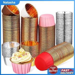 50pcs Cake Mold Muffin Cup High Temperature Resistant Cake Cup Baking Supplies Holiday Holiday Party