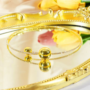 Sequito Cao Cấp đi tiệc Cưới Nữ Đồ Trang Sức Micro Pave Nhỏ Zircon AAA Có Thể Điều Chỉnh Vàng Bạc Vòng cổ dây đeo ôm sát cổ Sn044