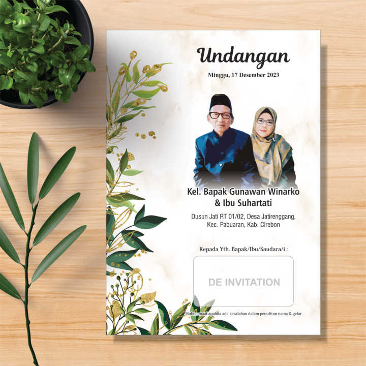 100 Pcs Undangan Orang Tua - Nikah - Pernikahan - Ngunduh Mantu