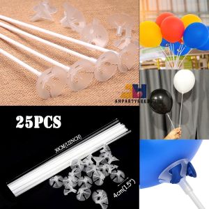 25Pcs Stick With Cup For Latex Rubber Balloon Size 12 inches Decoration Party Partyneeds Decor Supplies