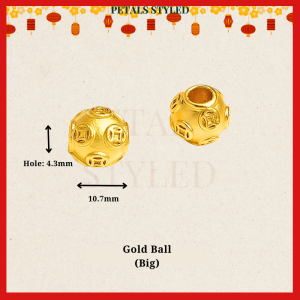 【PETALS_STYLED】 Pixiu 24K Sand Gold Charm Pendant With 999 Chop For Bracelet Blessing Lucky Men Couple Gift