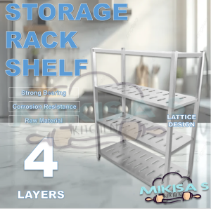 4 Layers Rack 304 Stainless steel Kitchen Storage Rack Heavy Duty