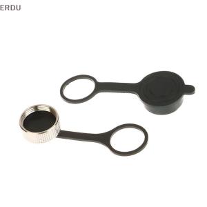 💖【Special price】💖ERDU 1Pair GX16 Connector Plug Cover Waterproof Dust Rubber Metal Cap Circular Connector Protective Socket Sleeves