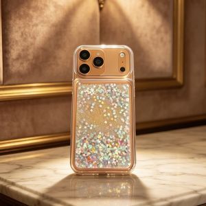 Clear Glitter Liquid Quicksand Case for iPhone 17 Pro Max 16 15 14 13 12 Slim Colorful Bling Sequins Transparent Phone Cover