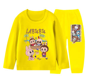 JF KIDS SETELAN PANJANG ANAK PEREMPUAN / LAKI - LAKI KAOS MOTIF LABUBU PIKNIK 1 - 10 TAHUN