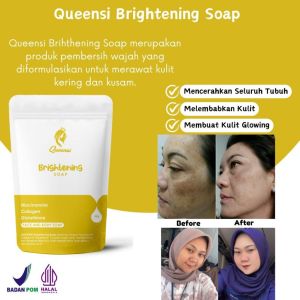 Queensi Soap Care Acne Soap Brightening Soap & Body Soap Care With Sulfur - Membantu Mencerahkan Mengatasi Jerawat dan Gatal