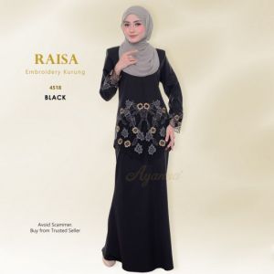 🌹BAJU KURUNG WANITA BLACK🌹 Kurung Lace Plus Size XS (34)-10XL(60) Baju Raya 2025 Pakaian Sedondon Ibu & Anak