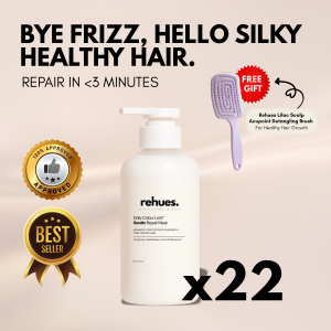(BUY 10 GET 12 FREE) Rehues Keratin Repair Mask - (12 months SUPPLY) Deep Nourishment for Stronger Shinier Hair with Hydrolyzed Keratin Argan Oil & Vitamin E - Salon-Grade Treatment for Damaged Hair