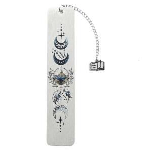 Stainless Steel Bookmarks with Chain Pendant Bookmarks Appreciation Present for Book Lover Reader Writer Teacher