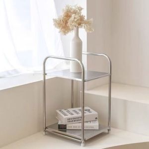 OKDEALS นержักรส ชั้นวางของในห้องน้ำ 2/3 ชั้น แบบมินิมอล ชั้นวางหนังสือโต๊ะข้างเตียง ใหม่ งานหนัก ชั้นวางของในห้องนอน ตกแต่งห้องนั่งเล่น