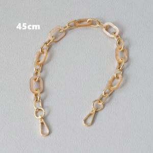 อุปกรณ์เสริมถุงแฟชั่นใหม่สำหรับผู้หญิงสายโซ่หินอ่อนแบบแยกชิ้นได้สายโซ่ลายหินอ่อนอะคริลิคหรูหราสายโซ่คล้องไหล่กระเป๋าสุดหรูสำหรับผู้หญิง