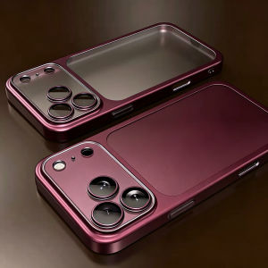 New Luxury Plating Matte Ultra Slim Case For iPhone 18 17 Air 16 15 14 13 12 Pro Max Plus Instantly Change 18 17 Pro Clear Cover