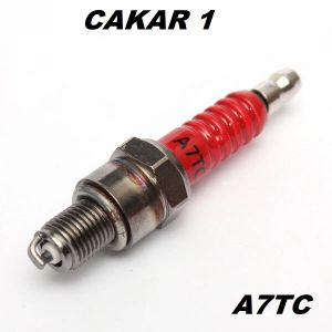 Busi racing Copper Spark Plugs A7TC / CR7HSA / CR6HSA / CR7HGP / ATRTC cocok untuk sepeda motor bebek matic bajaj & mesin