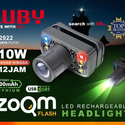 Senter Kepala Zoom 10W 10 WATT LUBY L-2922L Head Lamp Super Terang
