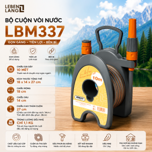 Bộ Vòi Nước Cuộn Tự Động Lebenlang LBM337 Dùng Tưới Cây Rửa Xe Vệ Sinh Sân Vườn