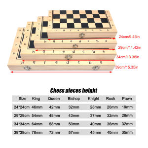 3 in 1 Folding portable chess board Match Size Pieces Set board Game Toy Chess S/M/L/XL size puzzle board game for children