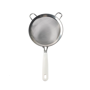 Stainless Steels Flour Sifter Fine Mesh Strainer Kitchen Strainers with Reinforced Handle Fine Meshes Strainers