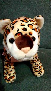 BONEKA KUCING MACAN TUTUL HARIMAU LORENG BELANG SINGA SIMBA COKELAT MAINAN